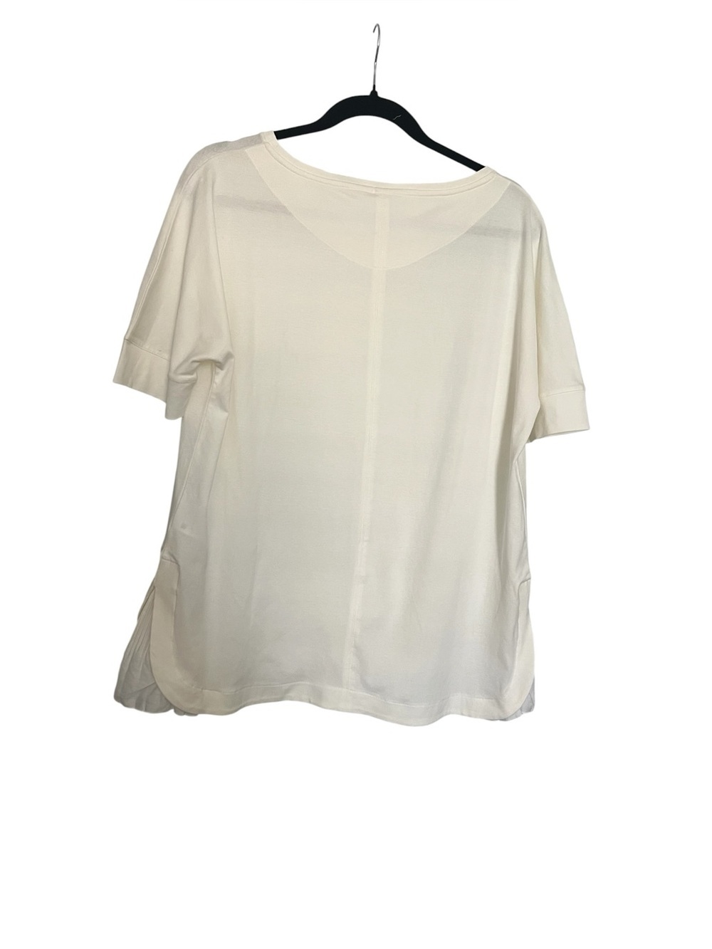 MARC CAIN Pleated Hem White Tshirt - Picture 5 of 7